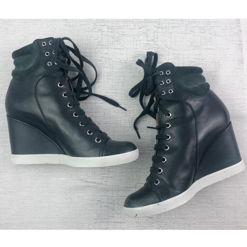 COPY - See by Chloe Wedge Lace Up Sneakers Size 39
